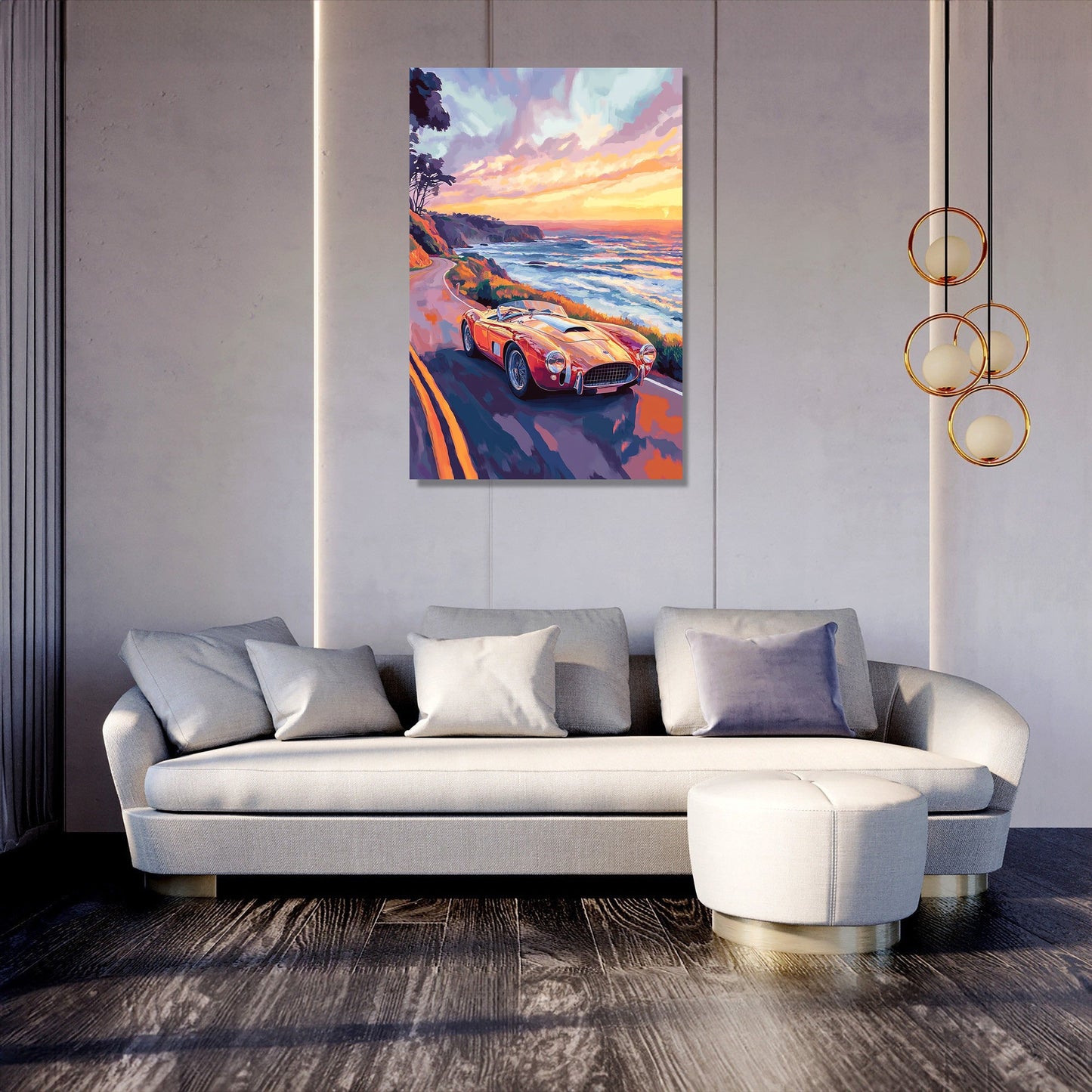 Vintage Sports Car Canvas