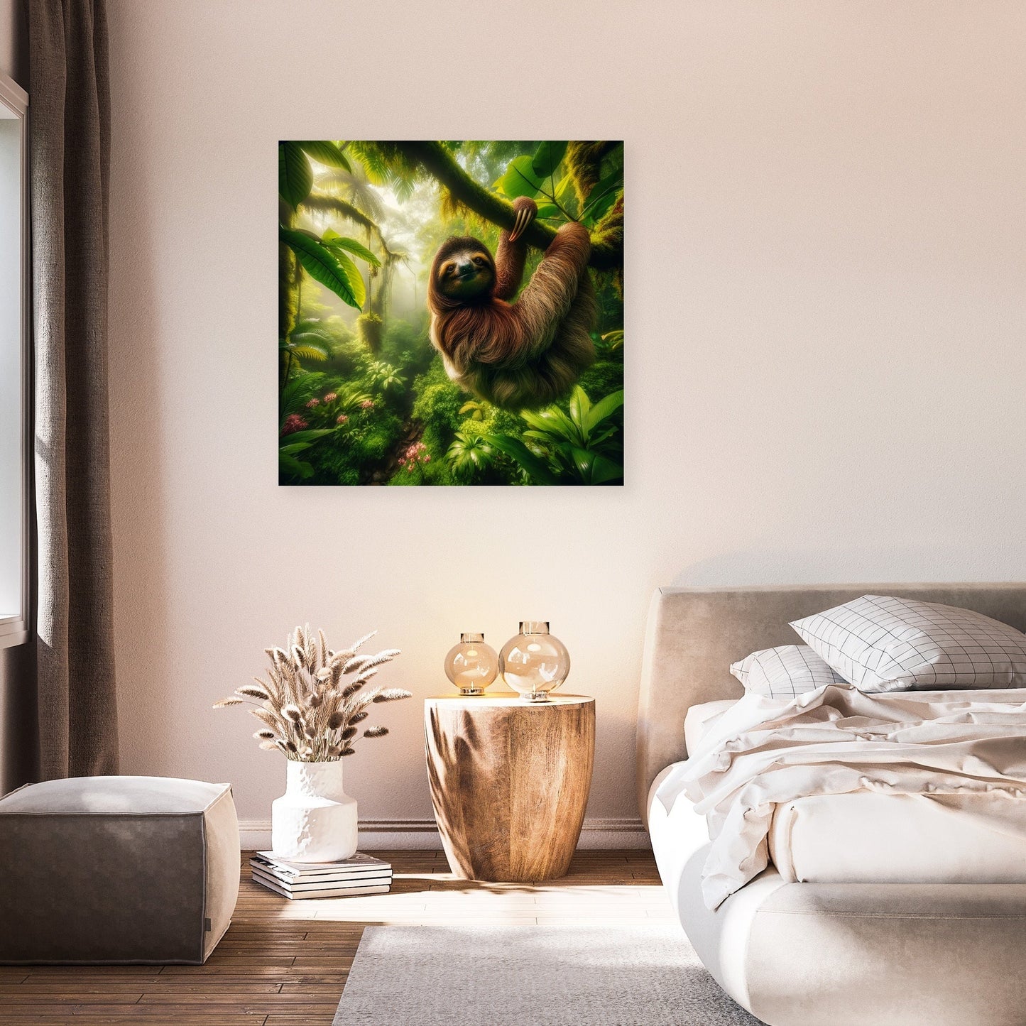 Tropical Sloth Canvas