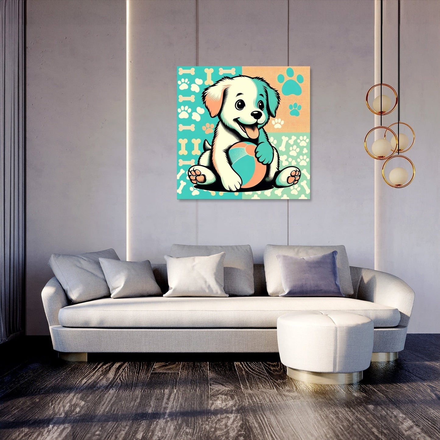Joyful Pup Canvas