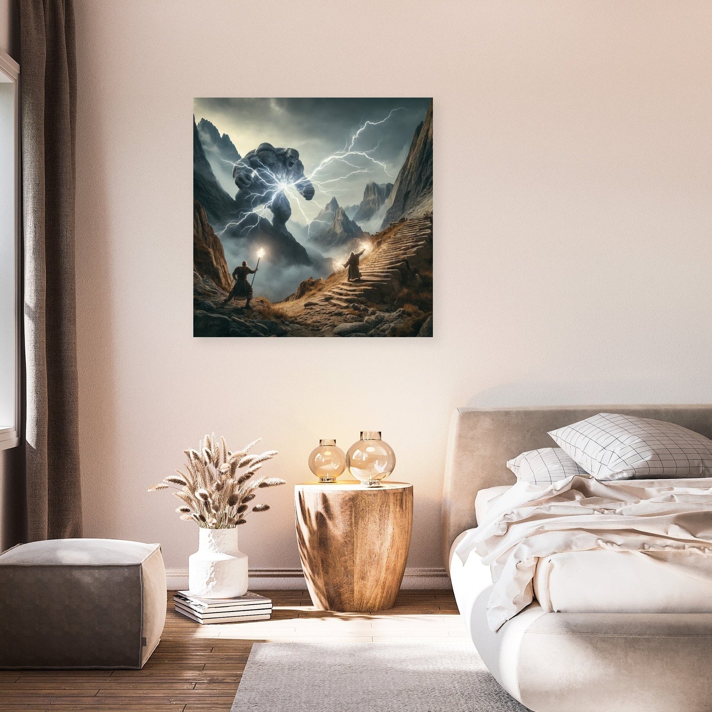 Mountain Pass Showdown Canvas