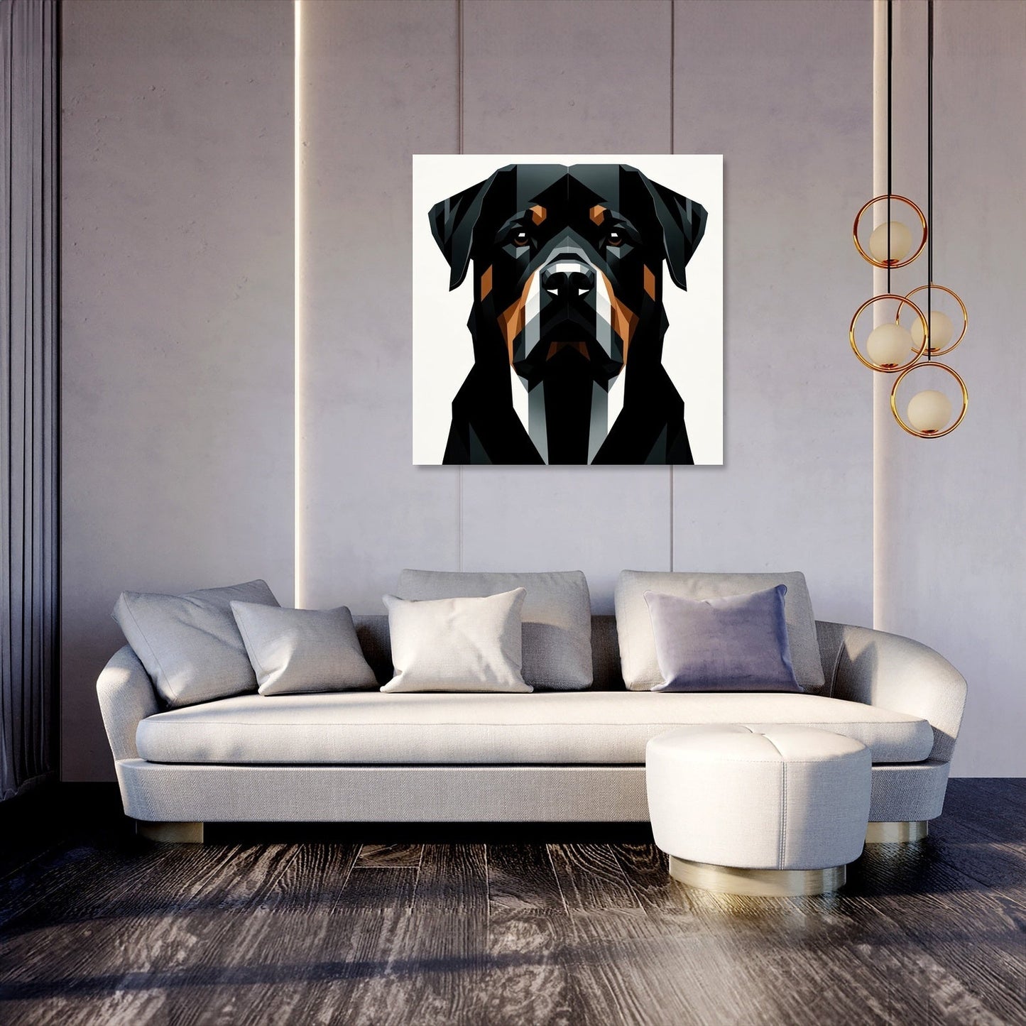 Rottweiler's Realm Canvas