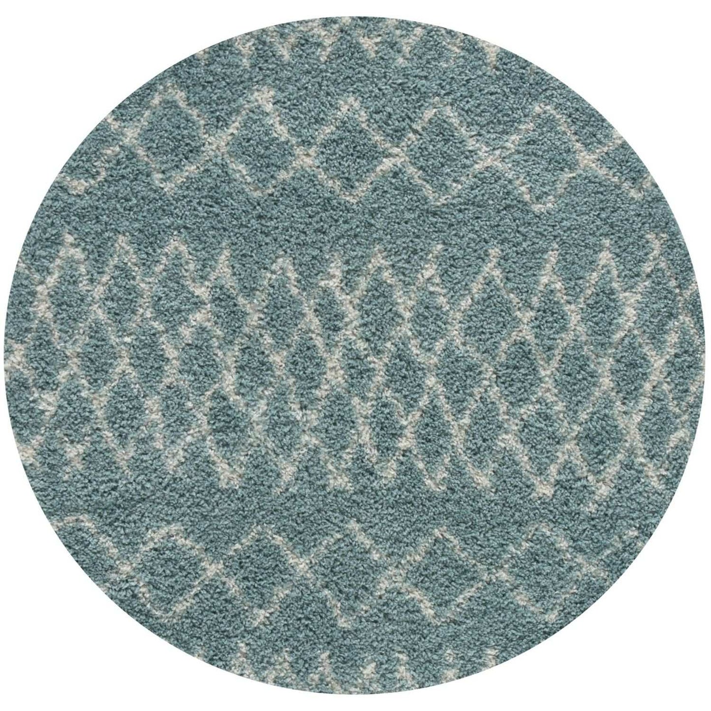 Moroccan Duck Egg Blue Shaggy Rug | 950