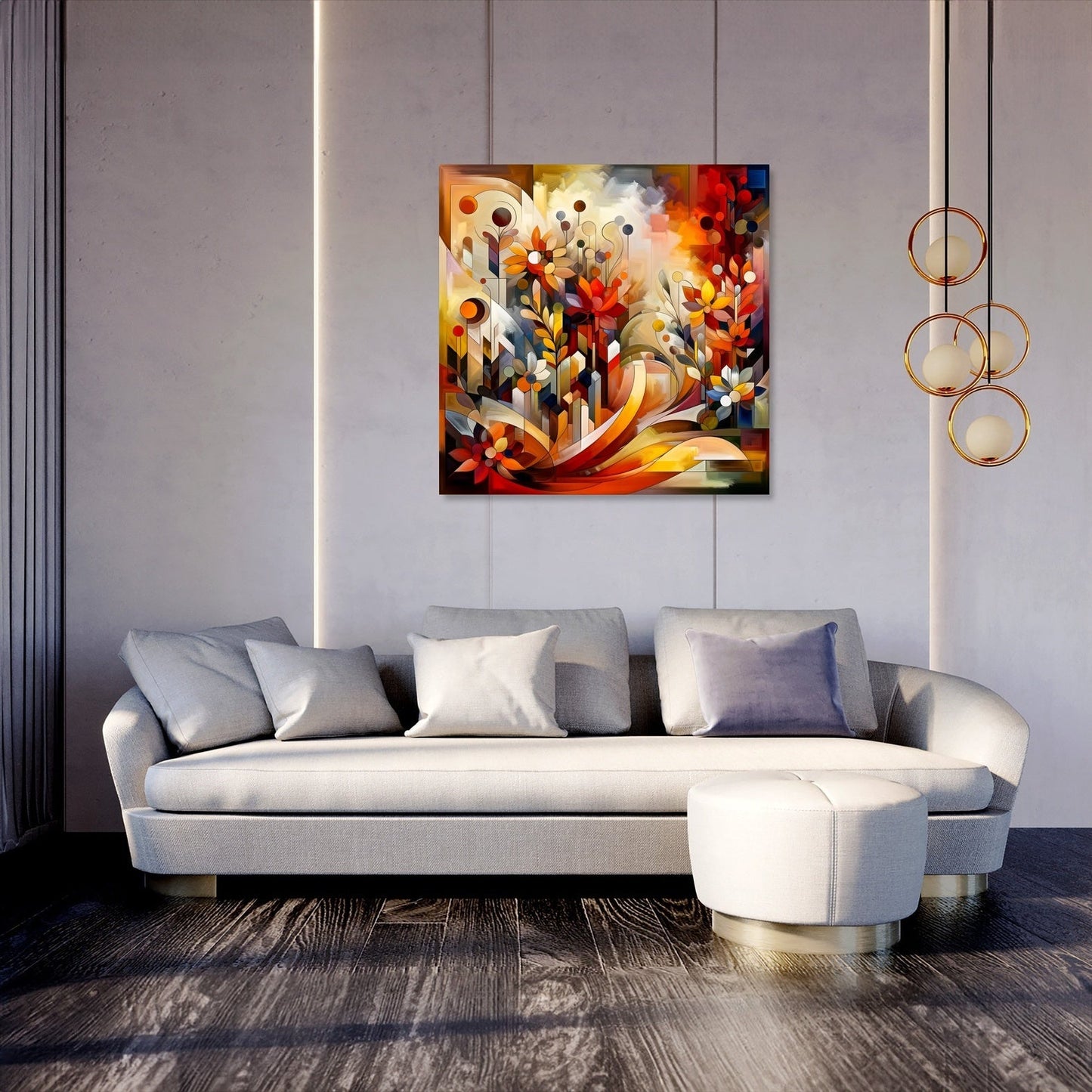 Abstract Garden Symphony Canvas