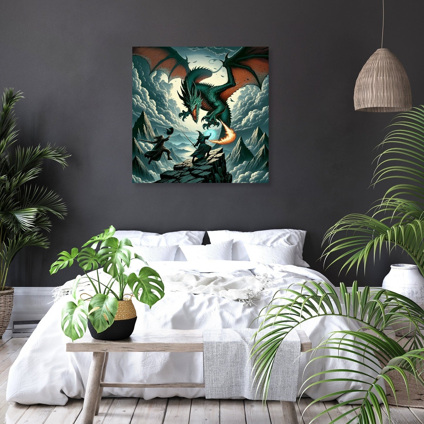 Dragon Battle Canvas