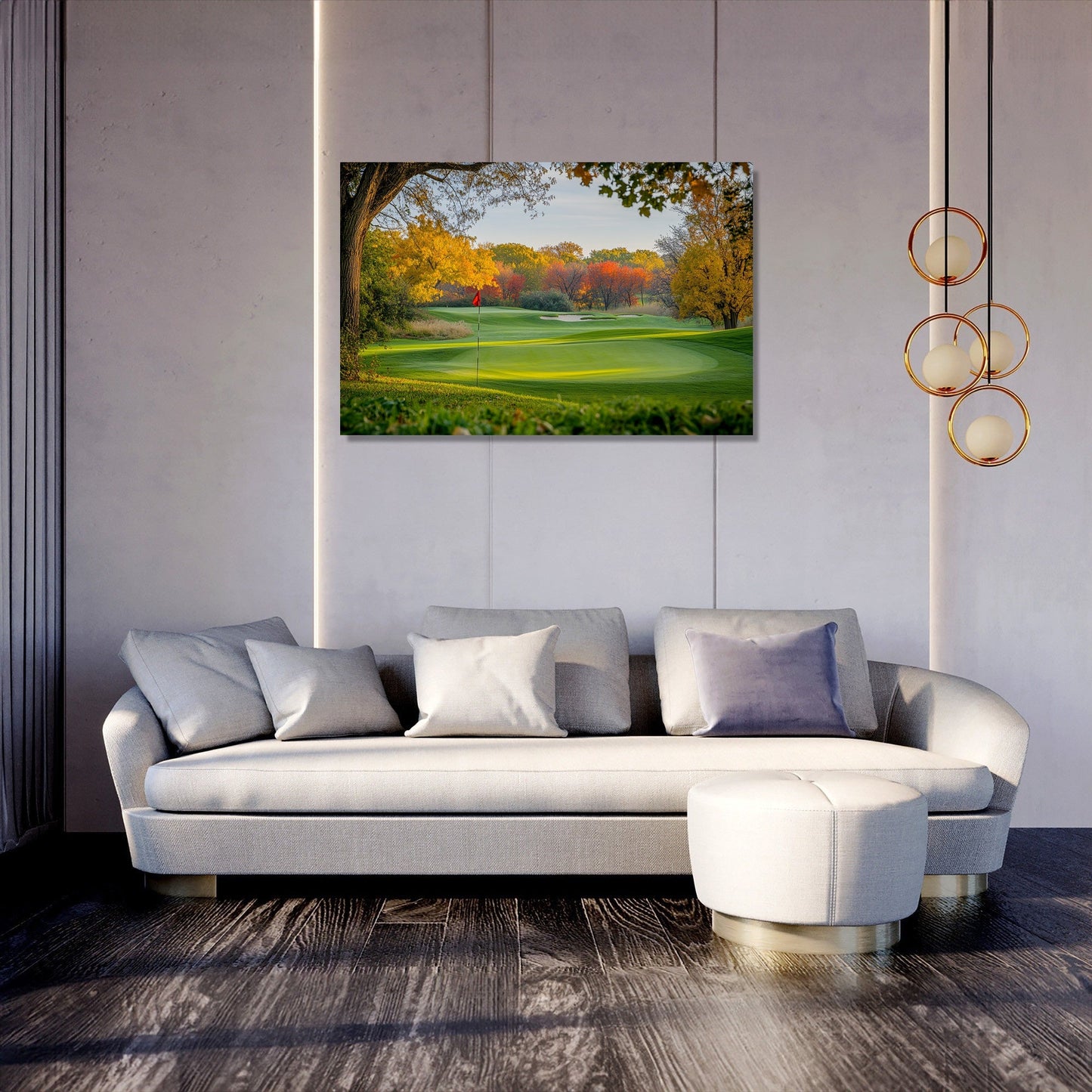 Golf Course Dawn Canvas