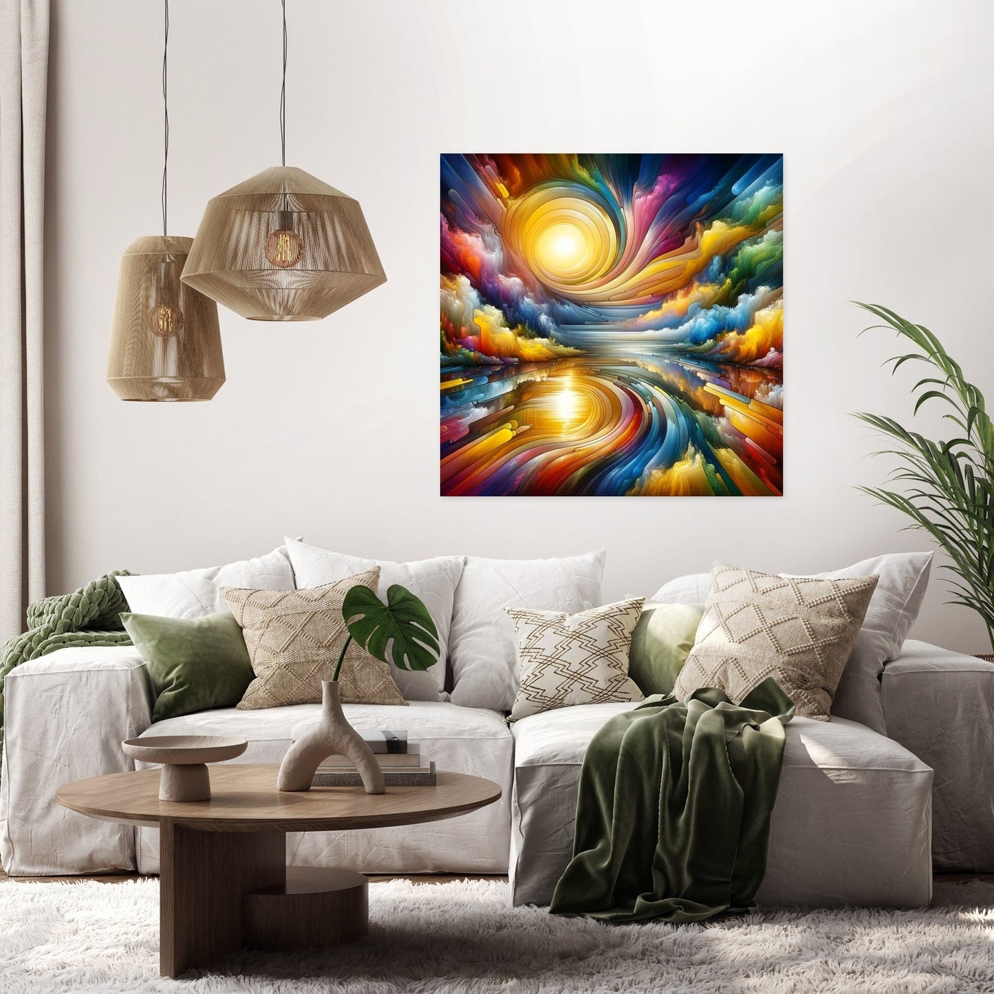 Prismatic Reflections Canvas