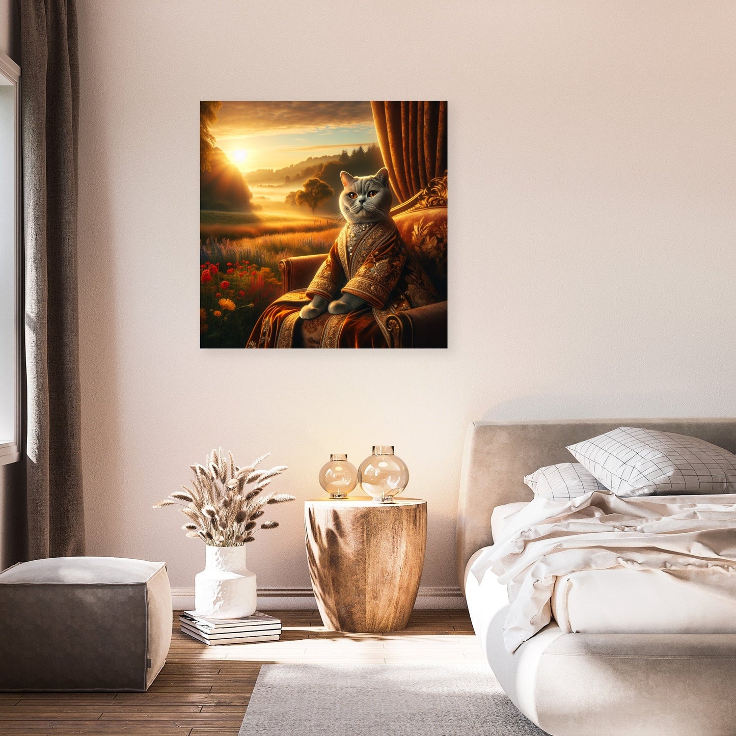 Regal Dawn Cat Majesty Canvas