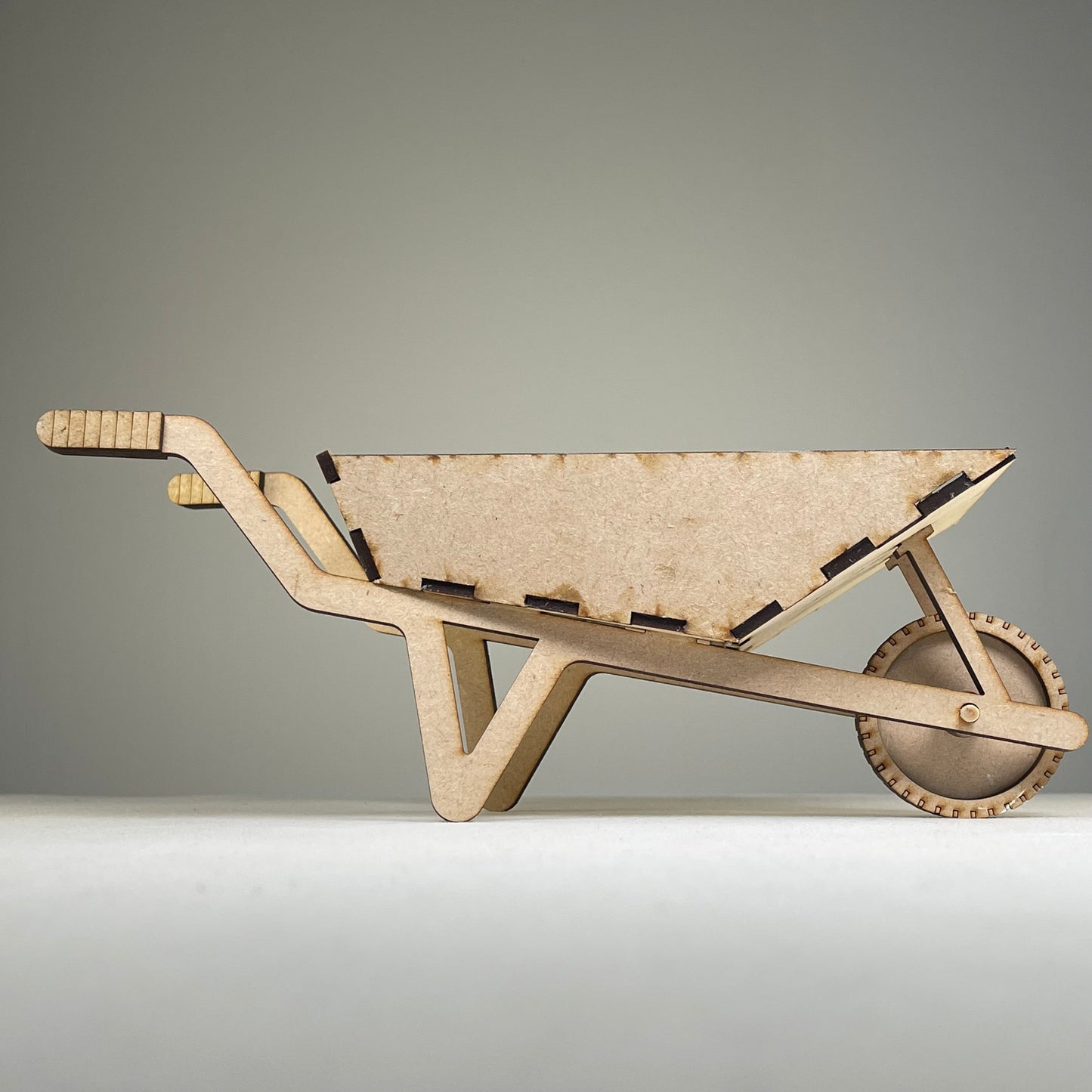 Wheelbarrow Planter - Flatpack Model Kit by Curious Rabbit ®