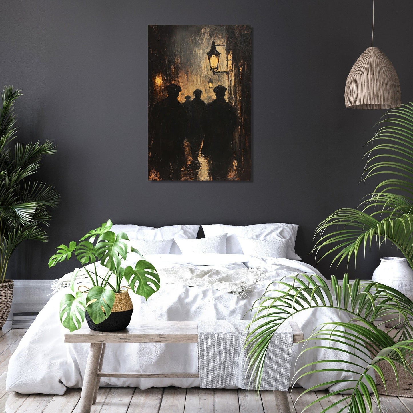 Silhouettes in Gaslight Canvas