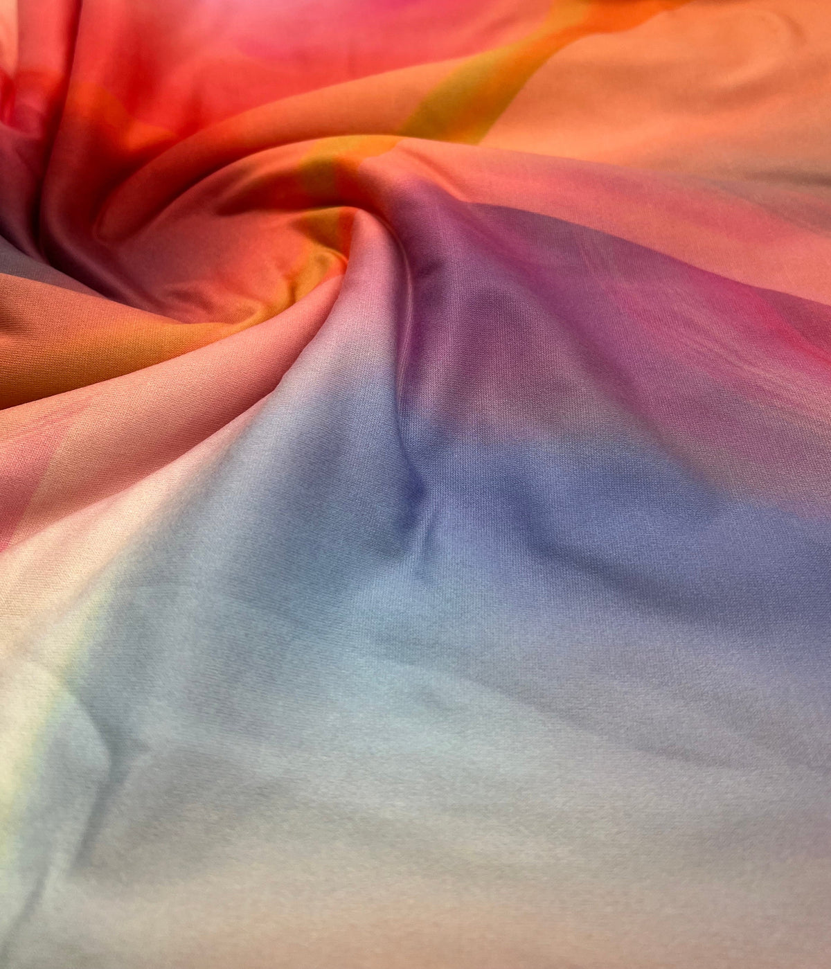 Bright Multi Colour Super Soft Print Stretch Fabric