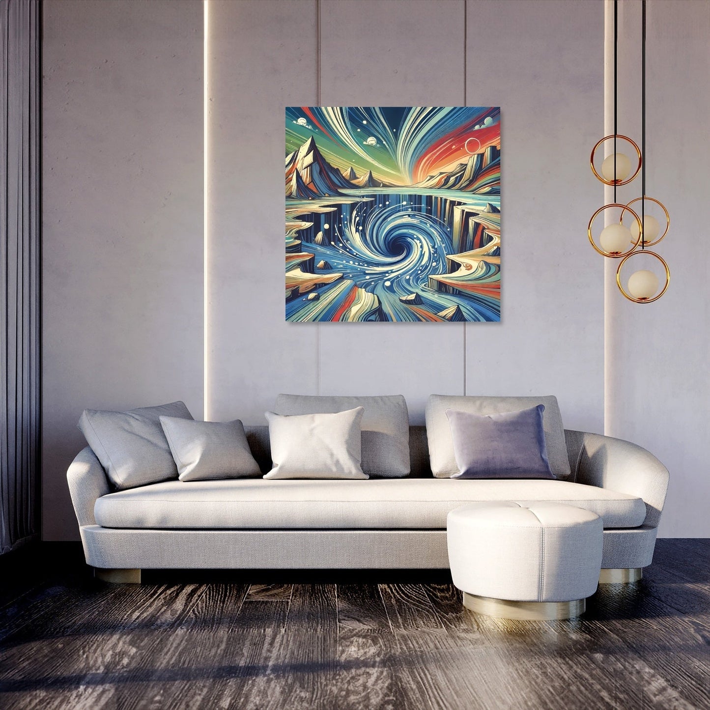 Oceanic Vortex Canvas