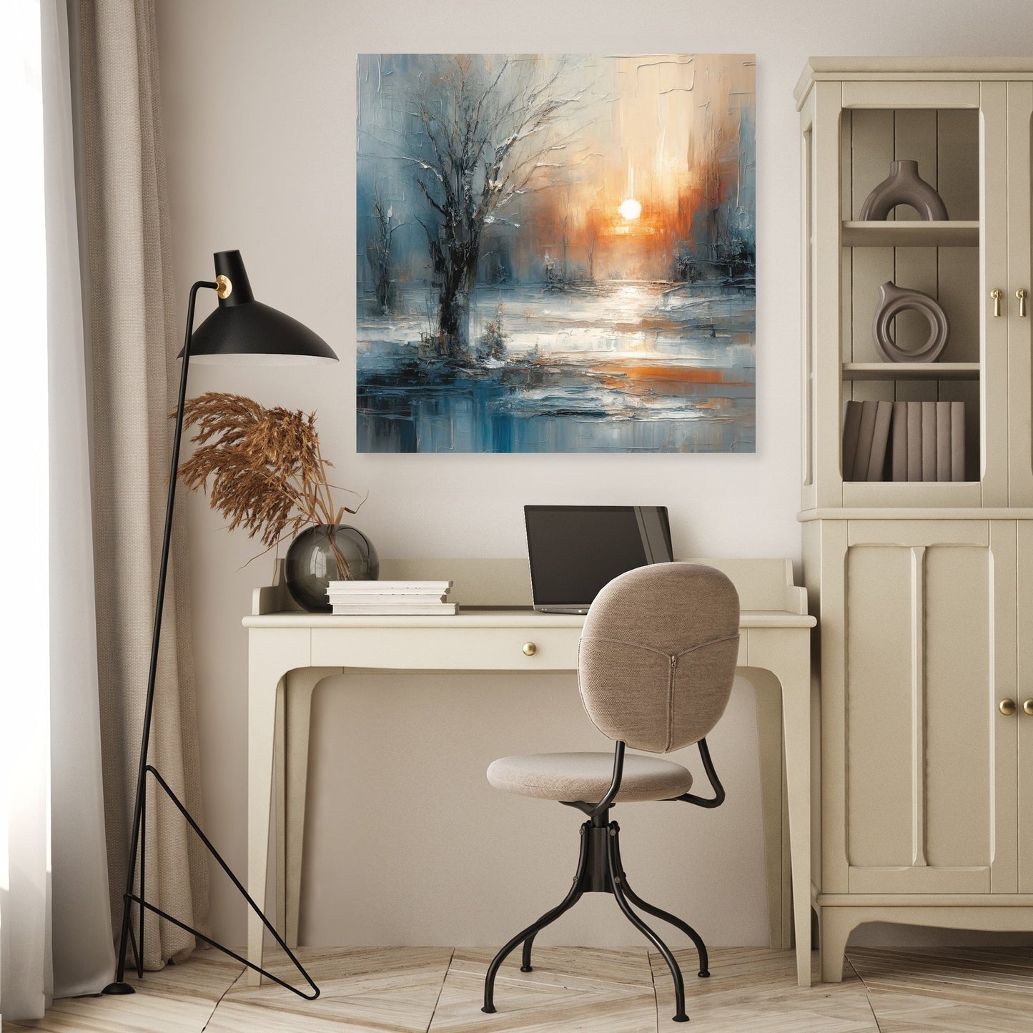 Winter Solitude Symphony Canvas