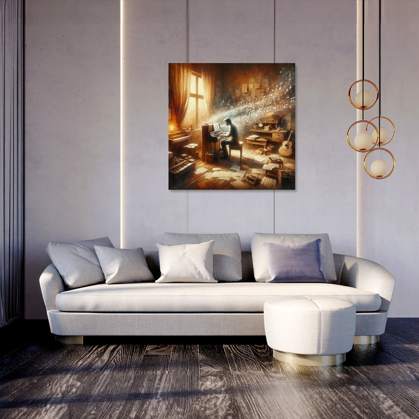 Melodic Embrace Canvas