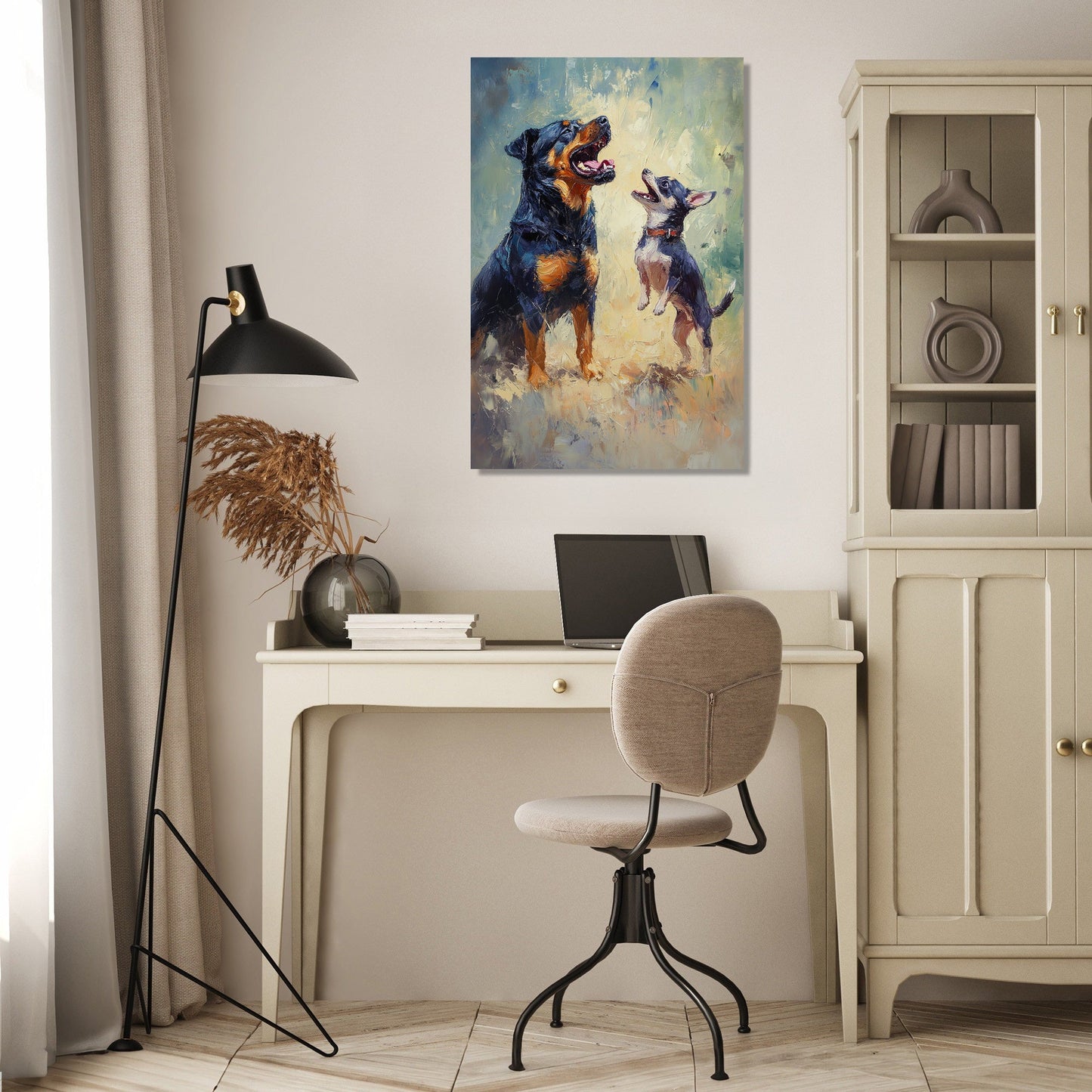Barking Duo Canvas