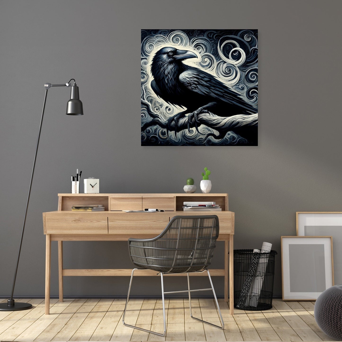 Gothic Raven Canvas