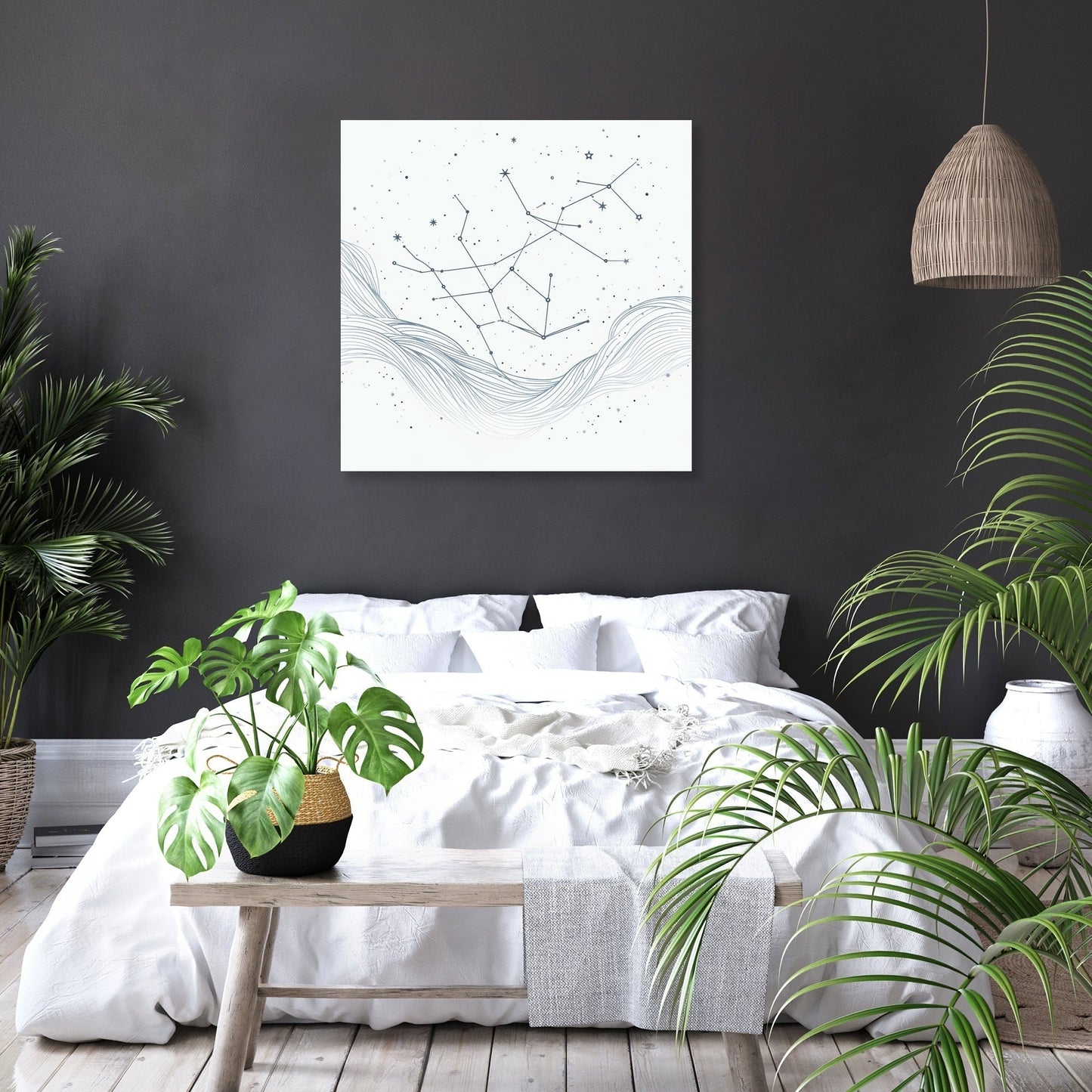Galactic Lines Canvas