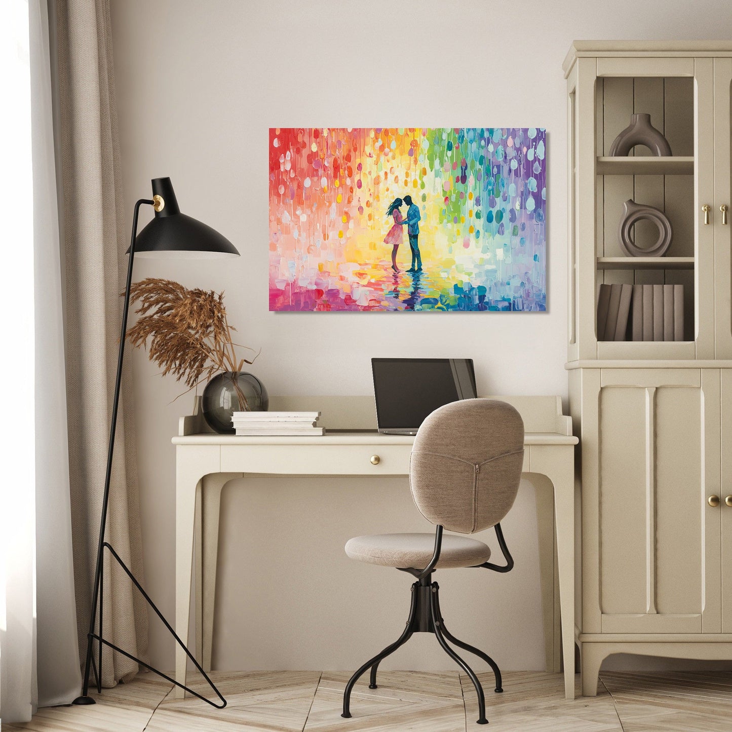 Colourful Rain Dance Canvas
