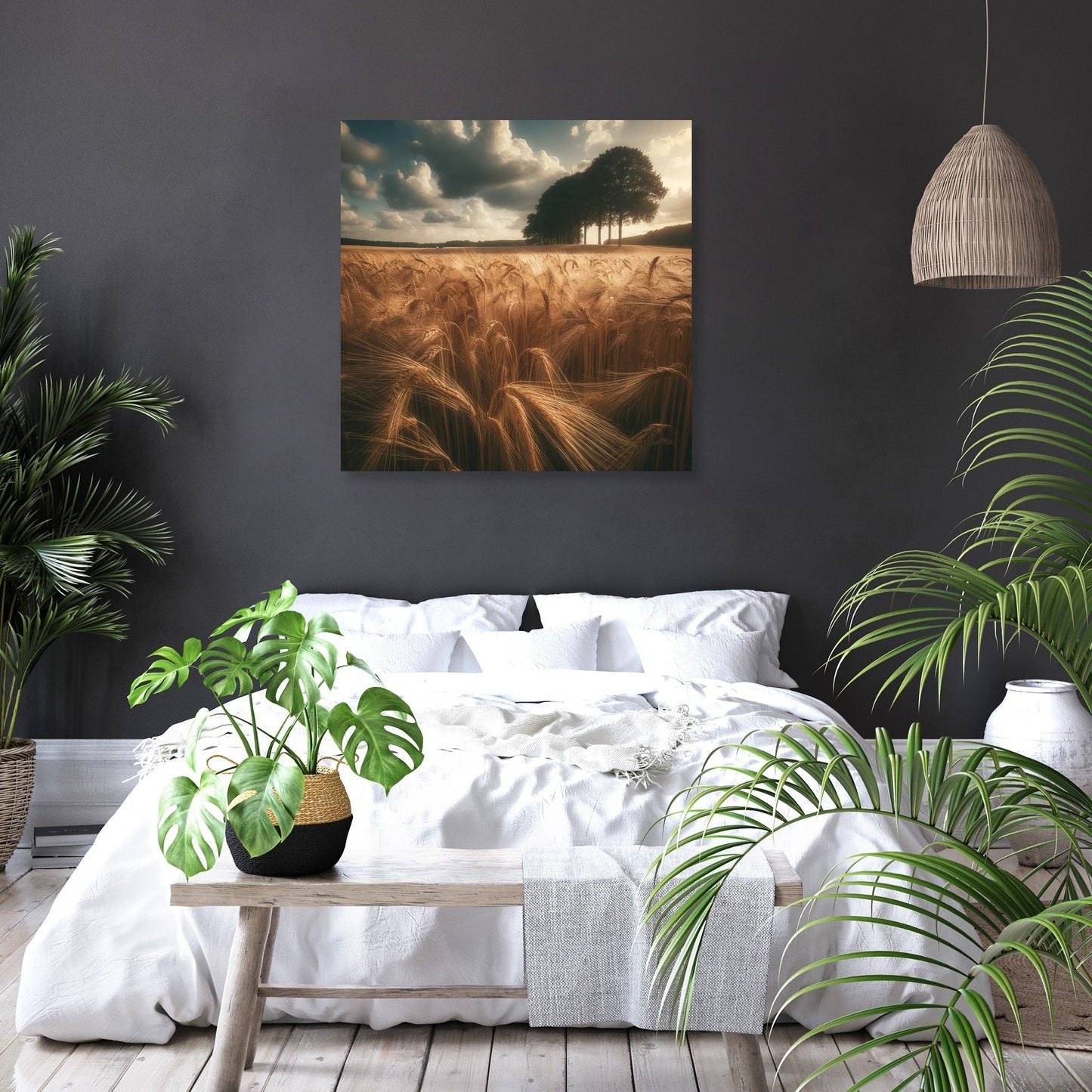 Golden Wheatfield Canvas