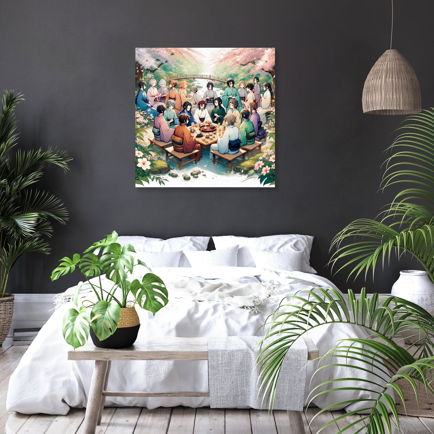Sakura Garden Tea Party Canvas