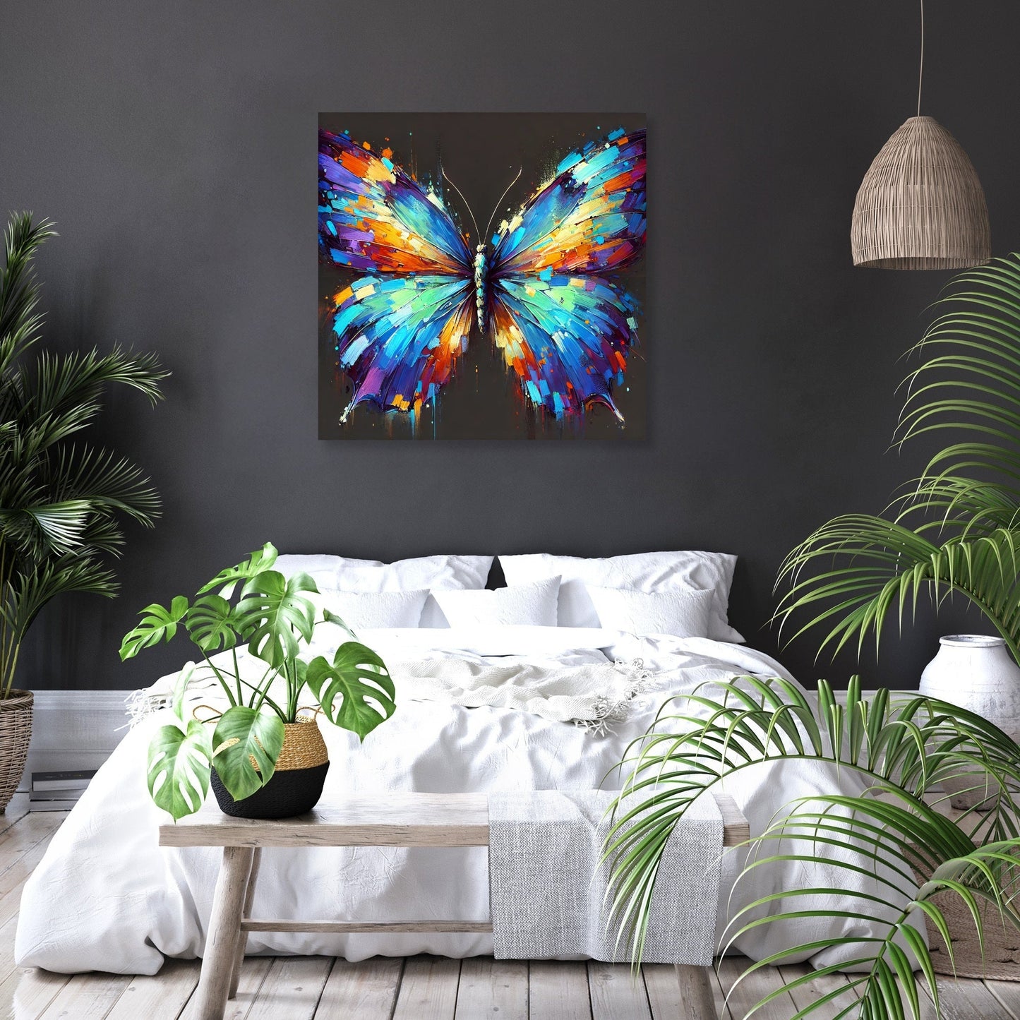Vibrant Butterfly Dreams Canvas