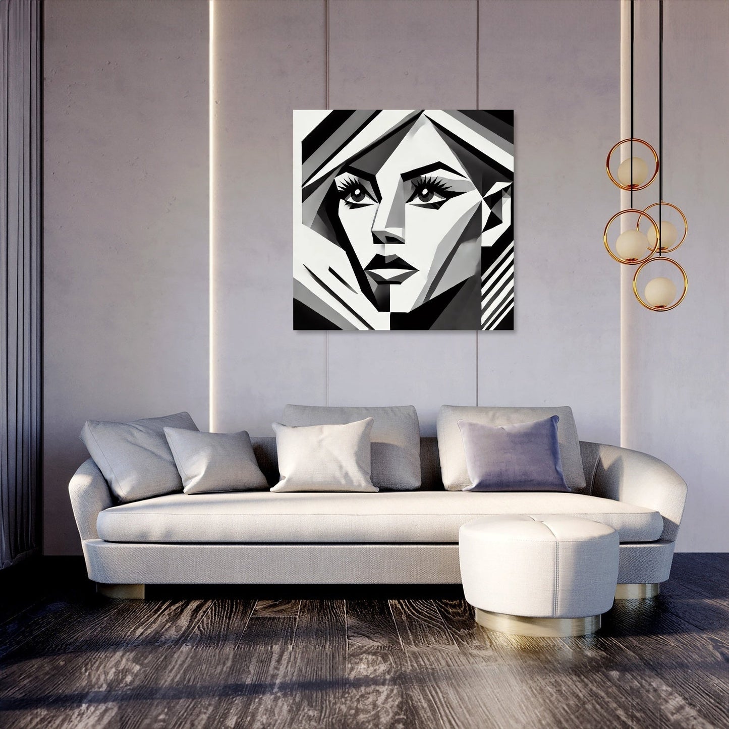 Geometric Elegance Canvas