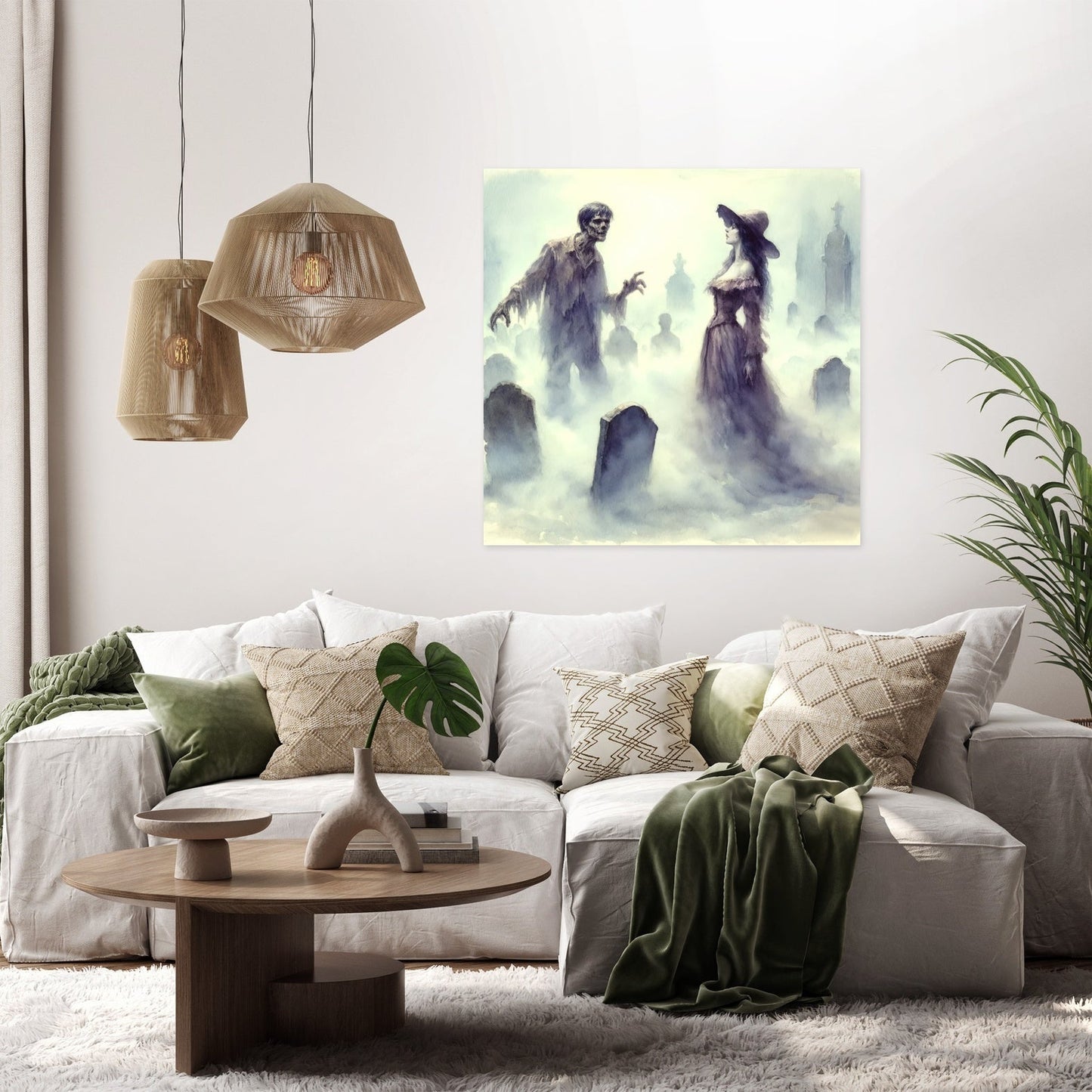 Graveyard Mist Encounter Canvas