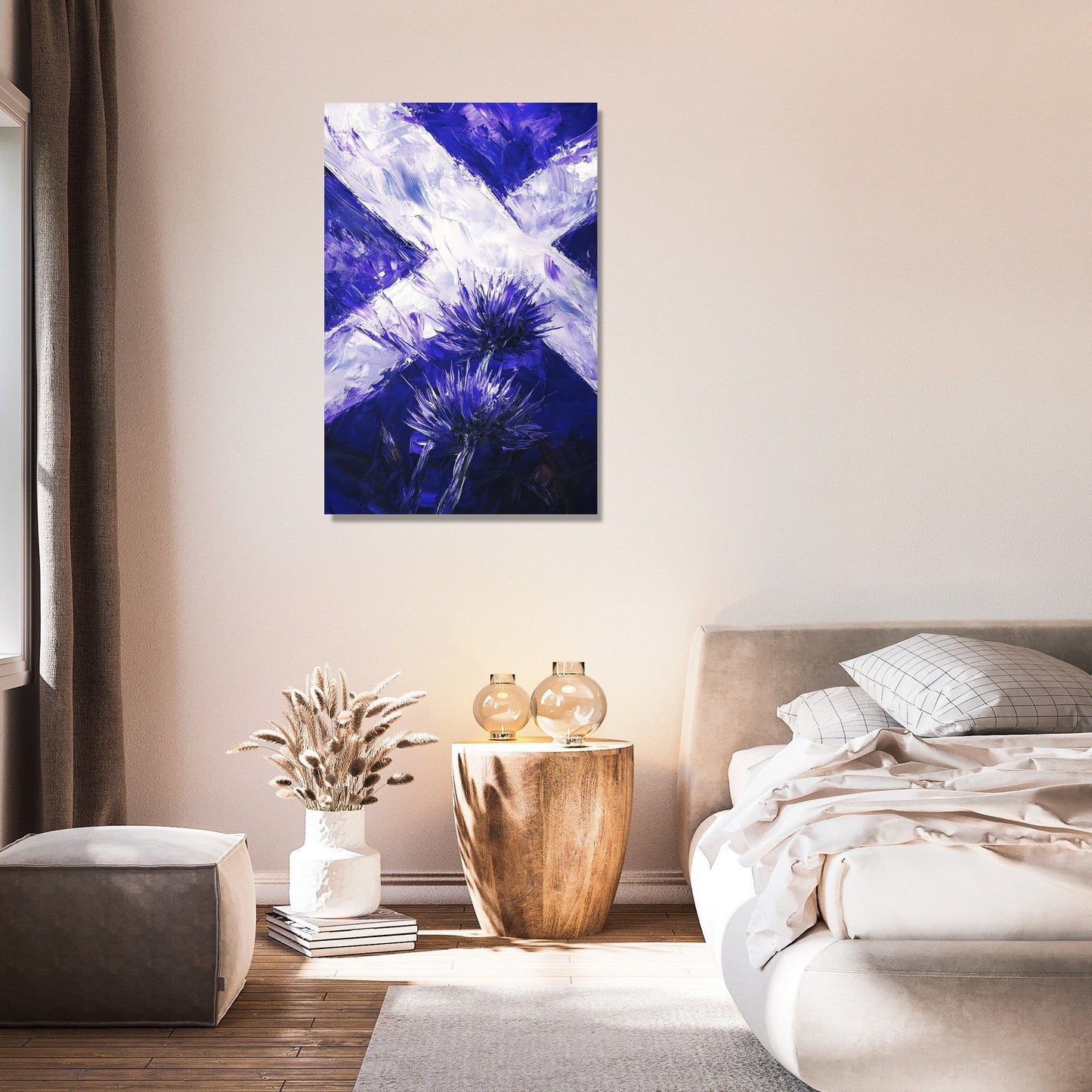 Scottish Thistle Emblem Canvas
