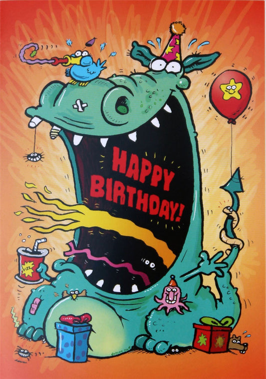 Dan the Dragon's Children's Birthday Card (105 x 148 mm)