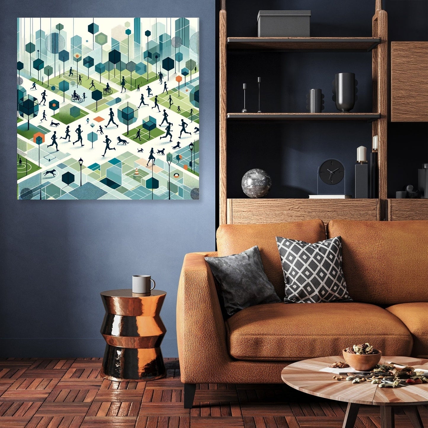 Urban Park Harmony Canvas