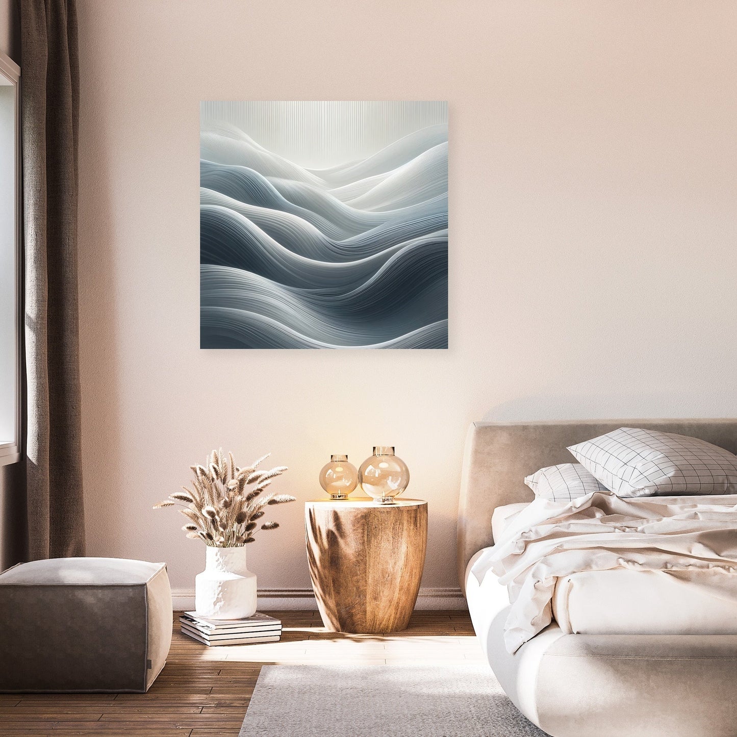 Serenity in Grey Canvas