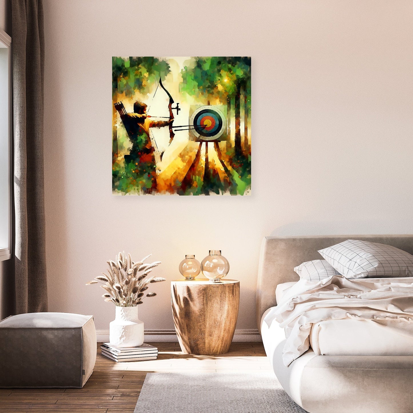 Focused Archer Canvas