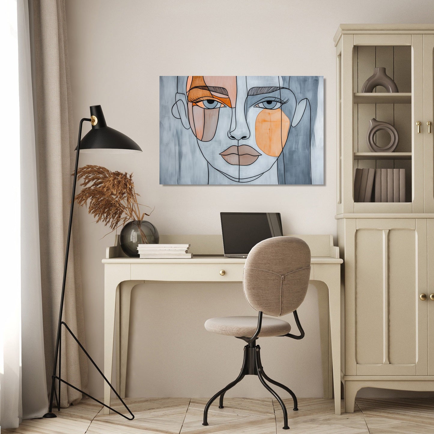 Abstract Face Harmony Canvas
