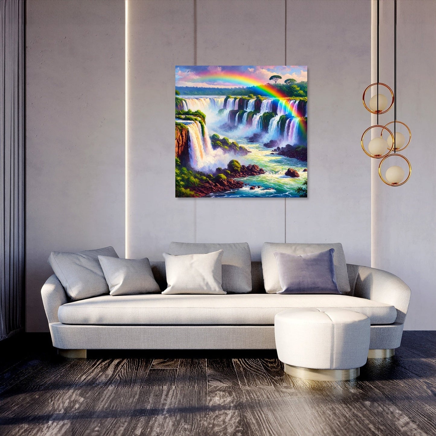 Rainbow Falls Canvas