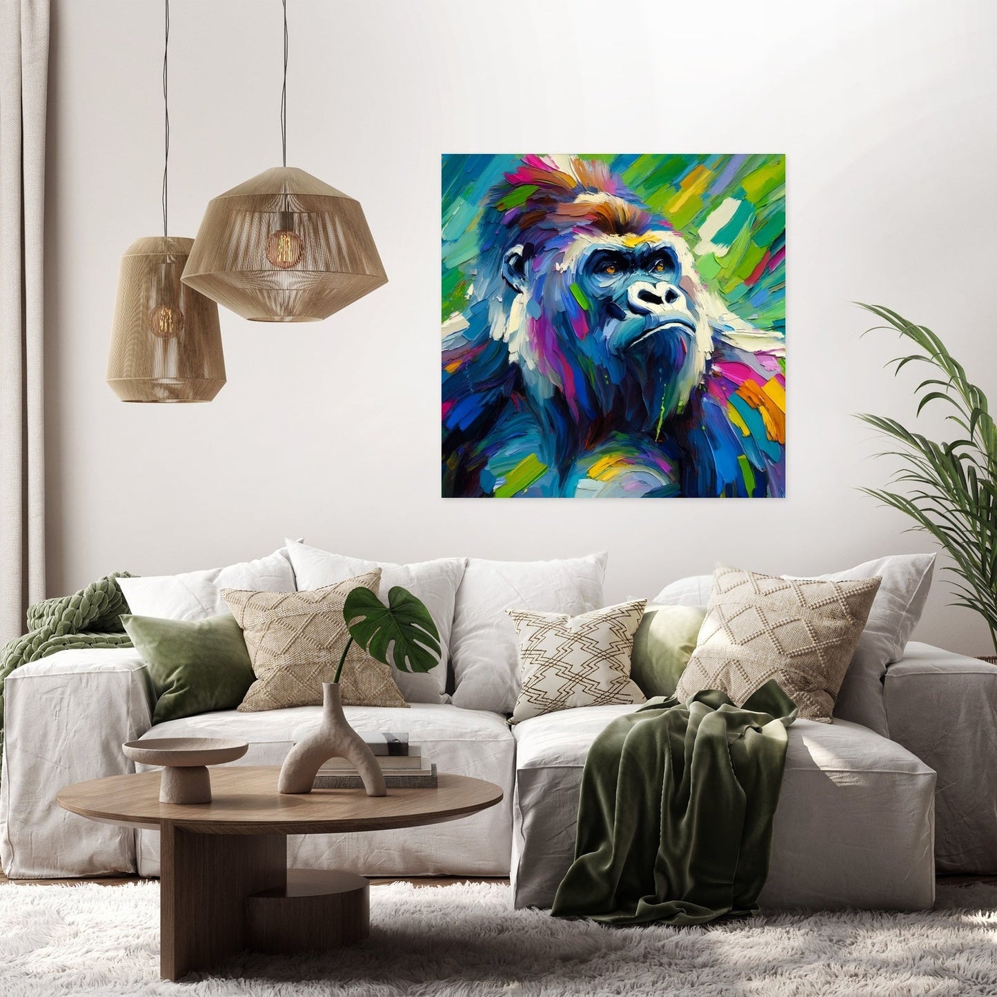 Vivid Gorilla Canvas