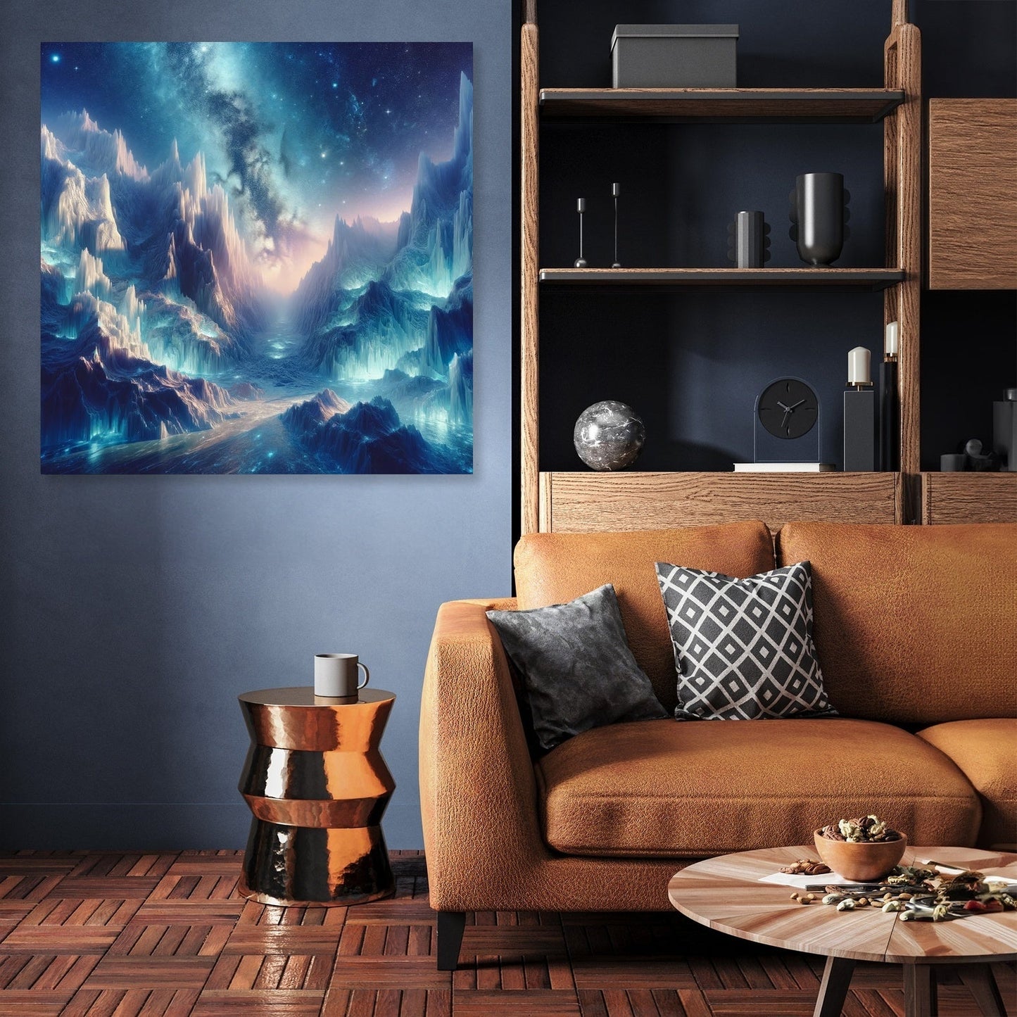 Starry Glacier Canvas