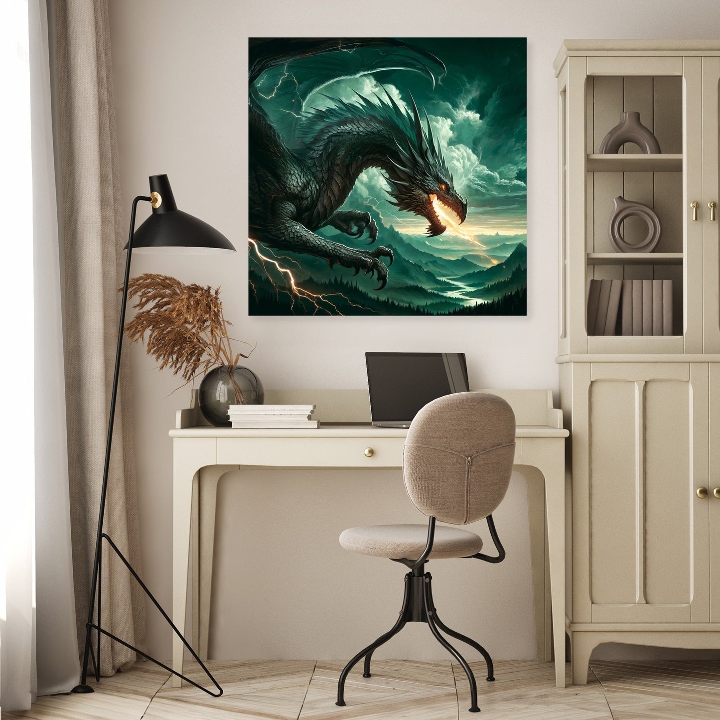 Fierce Dragon Canvas