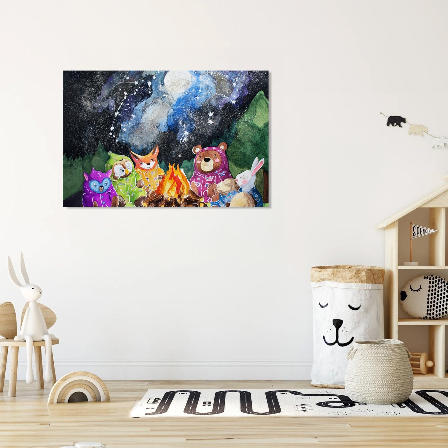 Starry Pyjama Camping Canvas