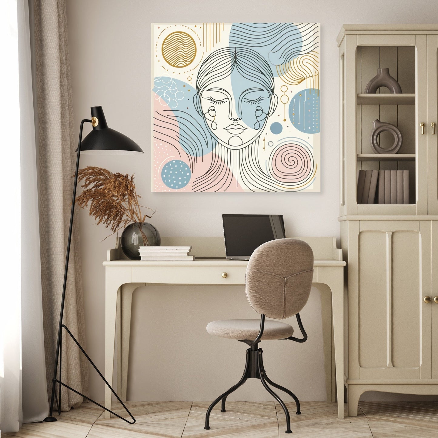 Introspective Harmony Canvas