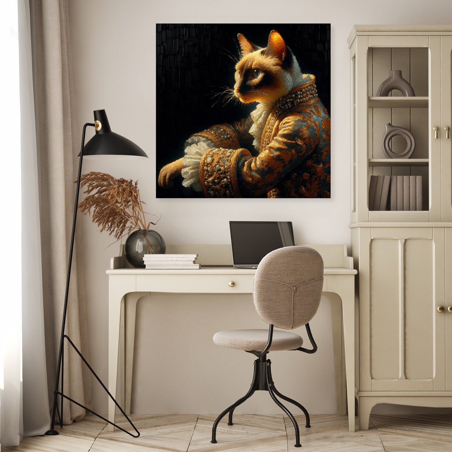 Royal Siamese Elegance Canvas