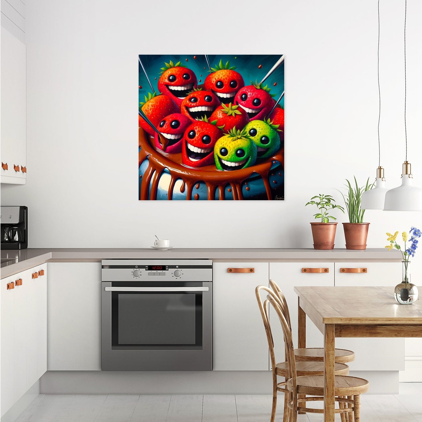 Fondue Frolic Canvas