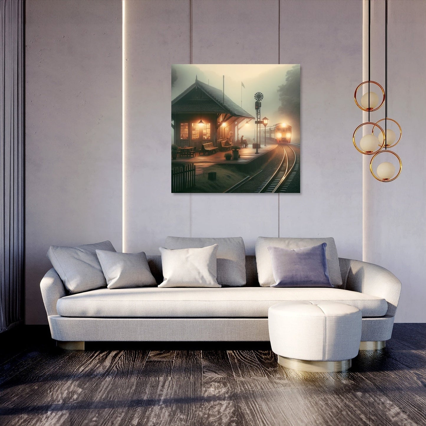 Dawn's Quiet Station Canvas
