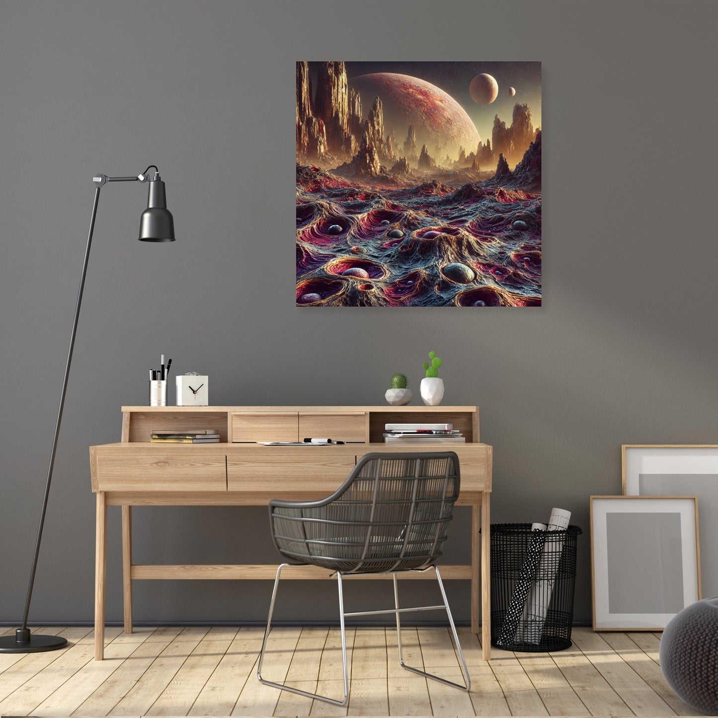 Alien Terrain Canvas
