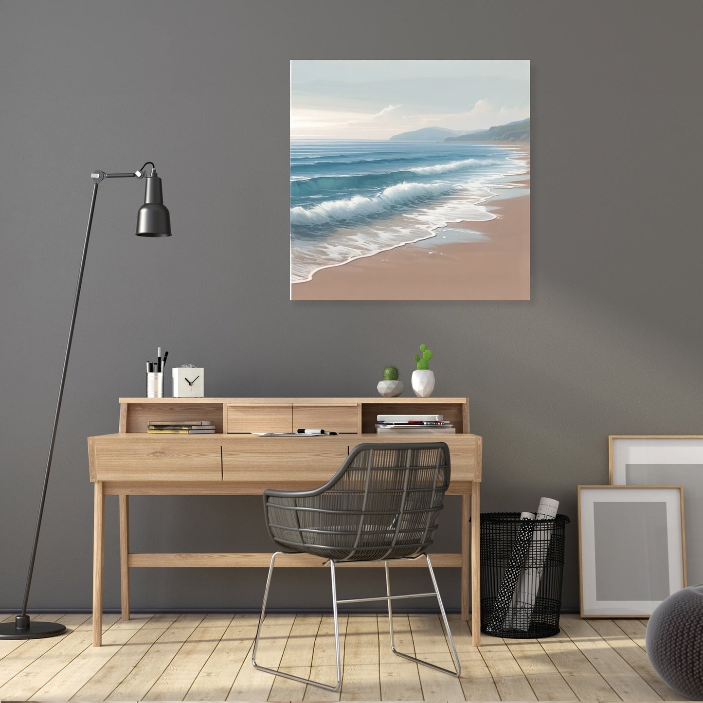 Serene Coastal Escape Canvas