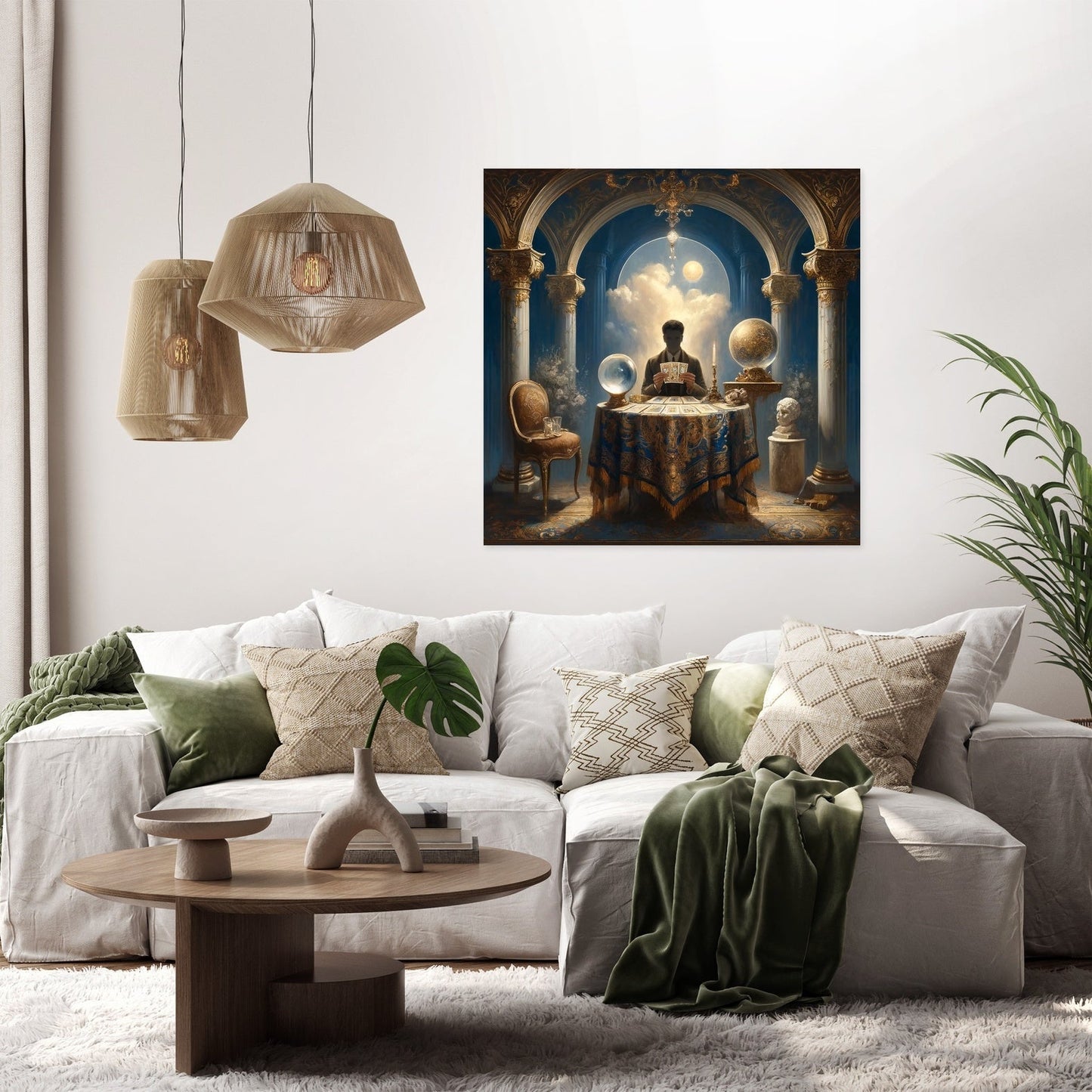 Mystical Tarot Reader Canvas