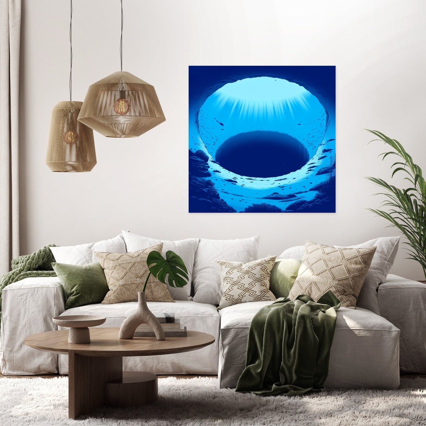 Blue Hole Tranquility Canvas