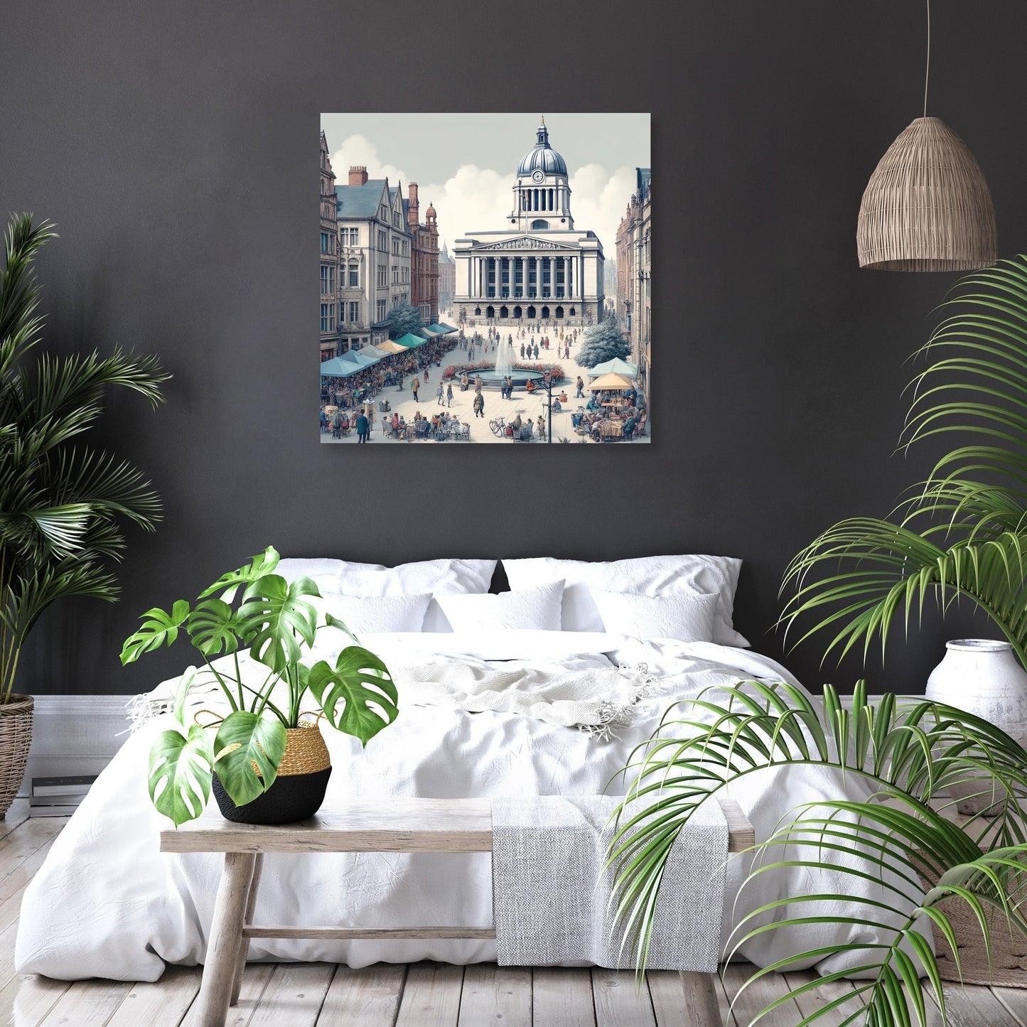 Old Market Square Nottingham Canvas