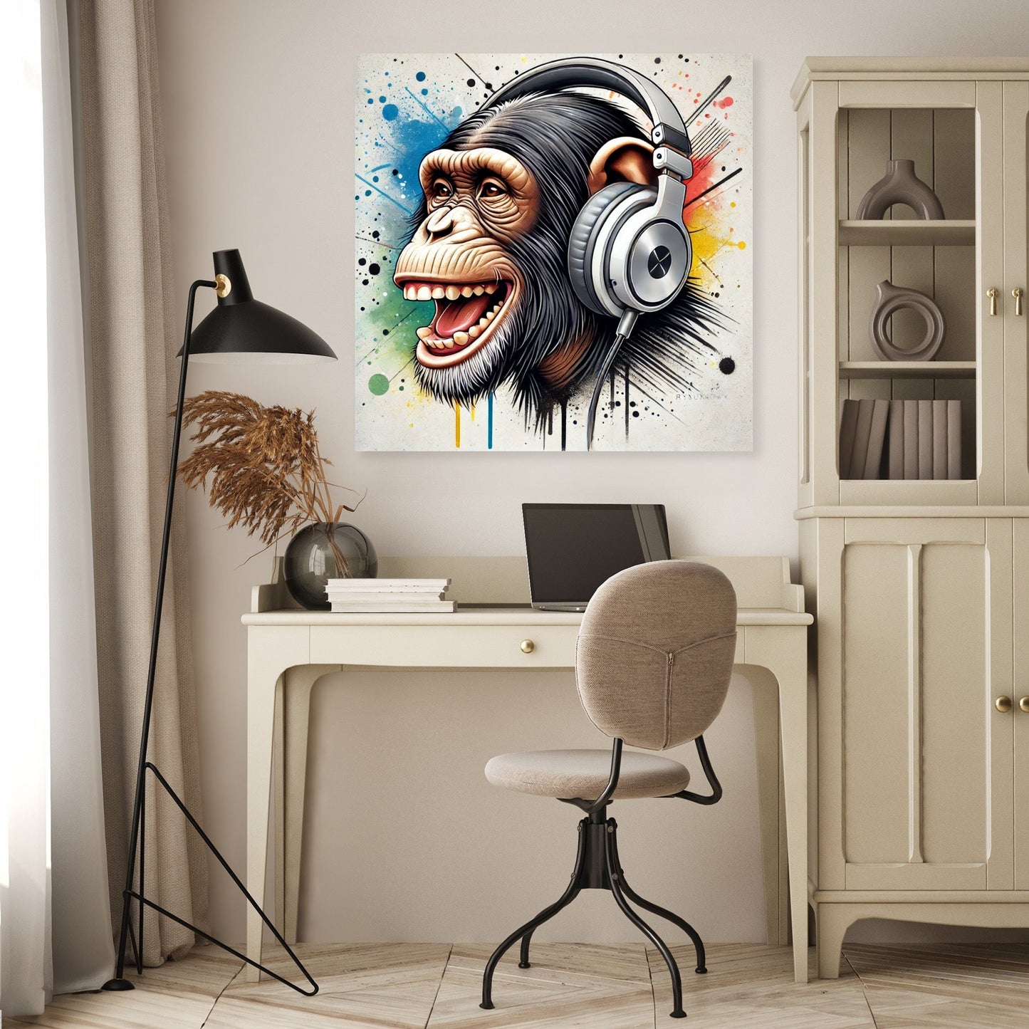 Street Vibe Chimp Canvas