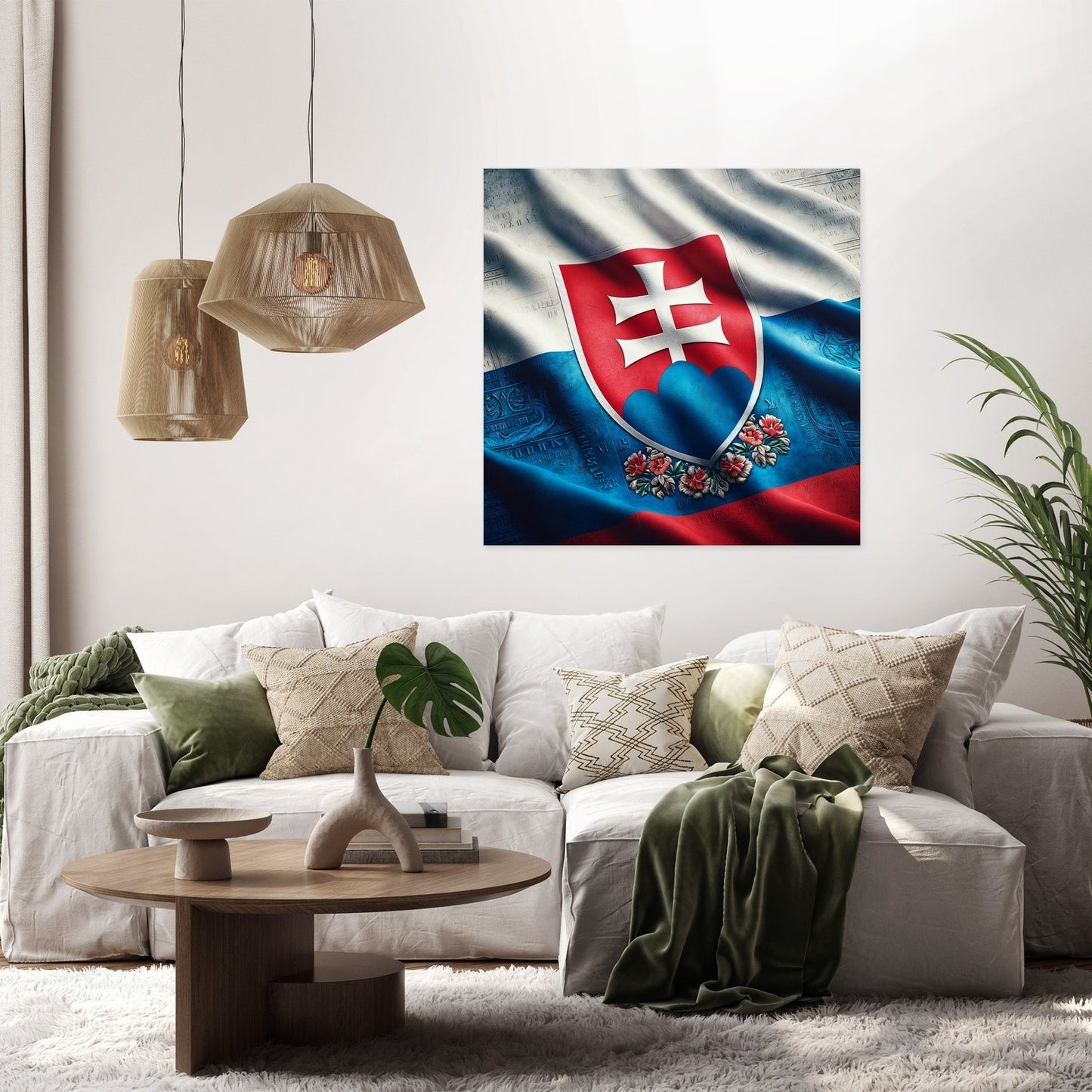 Slovakia Emblem Canvas