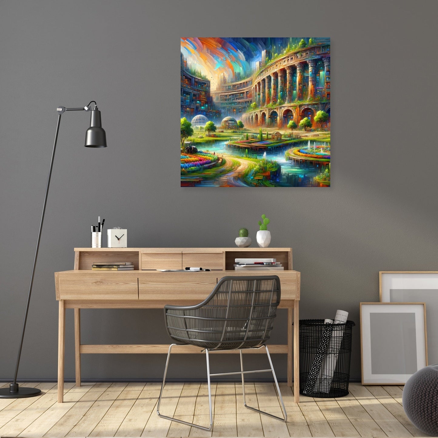Future Echoes Amidst Ruins Canvas