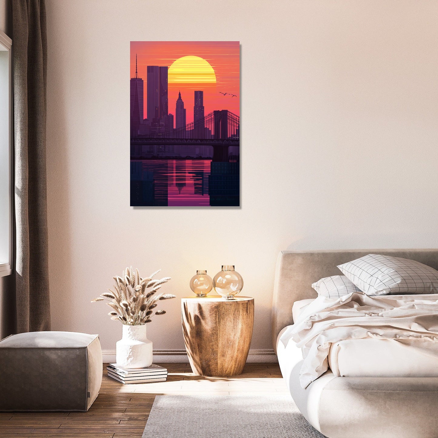 Sunset Cityscape Canvas